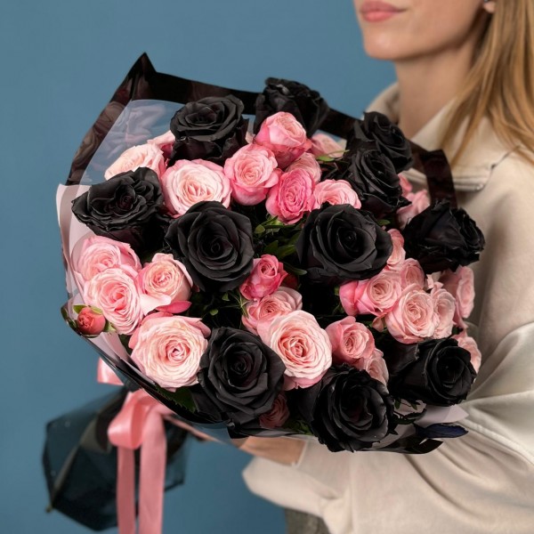 Букет роз Темный Корал